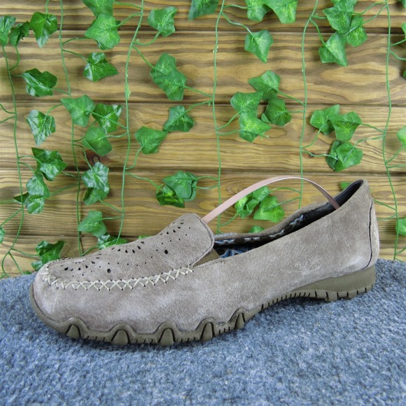 SKECHERS Women's Biker Moc Slip-On Brown Leather Sz 8.5 Medium Gently‎ Used 2025 - Picture 1 of 7